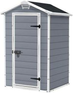 Garden Storage Shed 4 X 3 Ft Grey Resin Hinged Doors