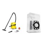 Wet And Dry Vacuum Cleaner 12L 1000W Blowing Function Yellow - Image 9