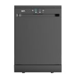 Freestanding Dishwasher 45cm 9 Place Settings 4 Programs Black - Image 8