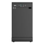 Freestanding Dishwasher 45cm 9 Place Settings 4 Programs Black