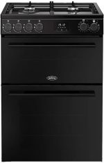 Double Oven Dual Fuel Cooker 99L 60cm Black
