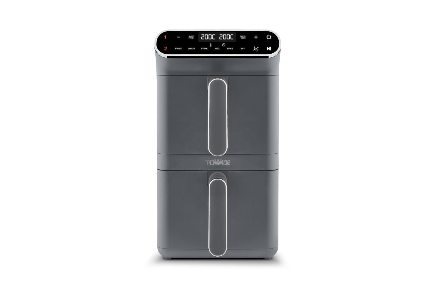 41UQ8t9KkML._SL1500.jpg Dual Stack Air Fryer 11L 2460W 6 Presets Graphite - Image 1