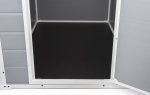Garden Storage Shed 4 X 3 Ft Grey Resin Hinged Doors - Image 6