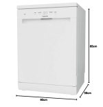 Freestanding Dishwasher 14 Place Settings 46dB White - Image 8