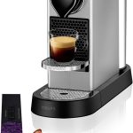 Automatic Pod Coffee Machine 1260W 1L Removable Tank Silver