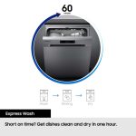 Built-In Dishwasher 14 Place Setting Auto Door Open Express Wash Black - Image 8