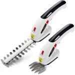 2-in-1 Cordless Hedge Trimmer & Grass Shear 7.2V 1500mAh 17cm Blade Black White - Image 2