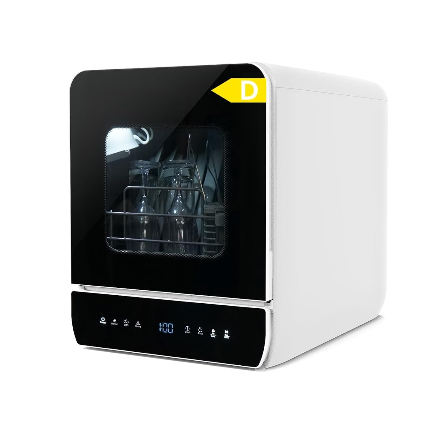 5175hehf_RL._SL1500.jpg Portable Countertop Dishwasher 7 Programmes 4.8L Tank 3 Place Settings Black - Image 1