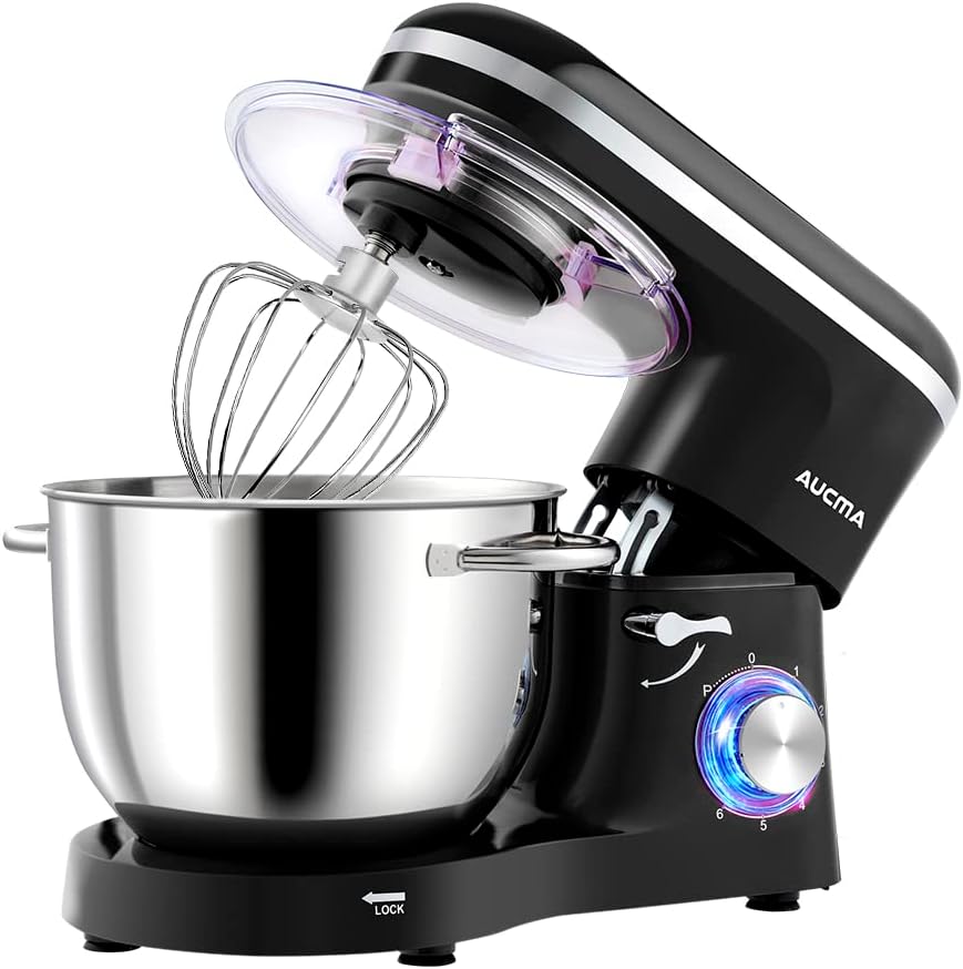 517Gonxyq2L._AC_SL1000.jpg Stand Mixer 6.2L 1400W 6 Speed Tilt-Head Black - Image 1