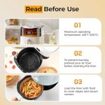 Air Fryer Liners 205 Pcs 8 Inch Disposable Non-Stick Paper For 5-8 Qt Basket - Image 6