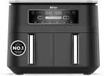 Dual Zone Digital Air Fryer 7.6L 6-in-1 Black