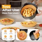 Disposable Air Fryer Liners 205 Pack 8 Inch Round - Image 2