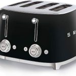 4 Slice Toaster 2000W Extra Wide Slots 6 Browning Levels Black