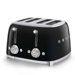 4 Slice Toaster 2000W Extra Wide Slots 6 Browning Levels Black - Image 2