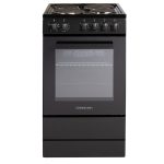 Freestanding Electric Cooker 62L 50cm Black - Image 2