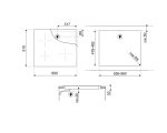 Induction Hob With 3 Heating Zones 7200W 60cm Black - Image 4
