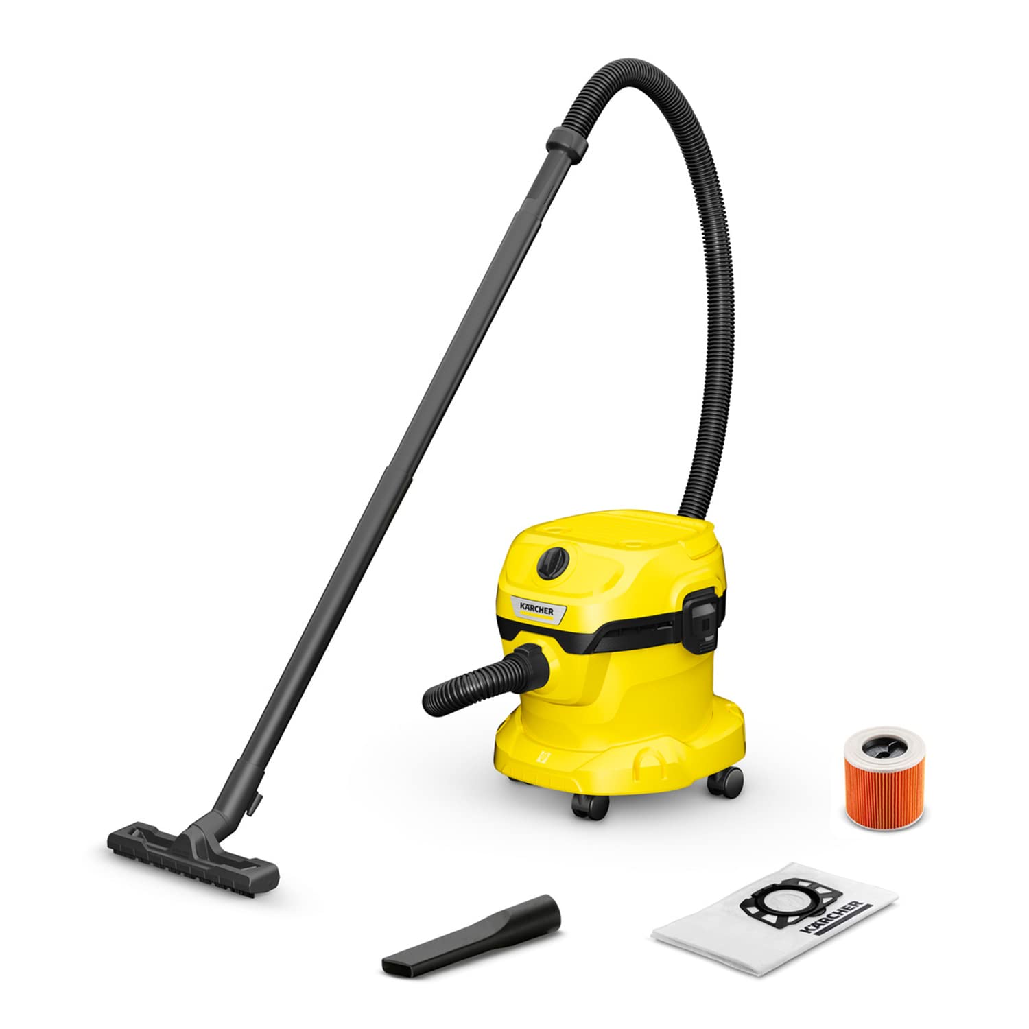 51H5_g5PHJL._SL1500.jpg Wet And Dry Vacuum Cleaner 12L 1000W Blowing Function Yellow - Image 1