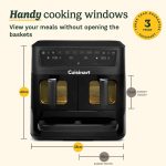 Tri Zone 13.6L Air Fryer Oven 3 Independent Cooking Zones PFAS-Free Black - Image 9