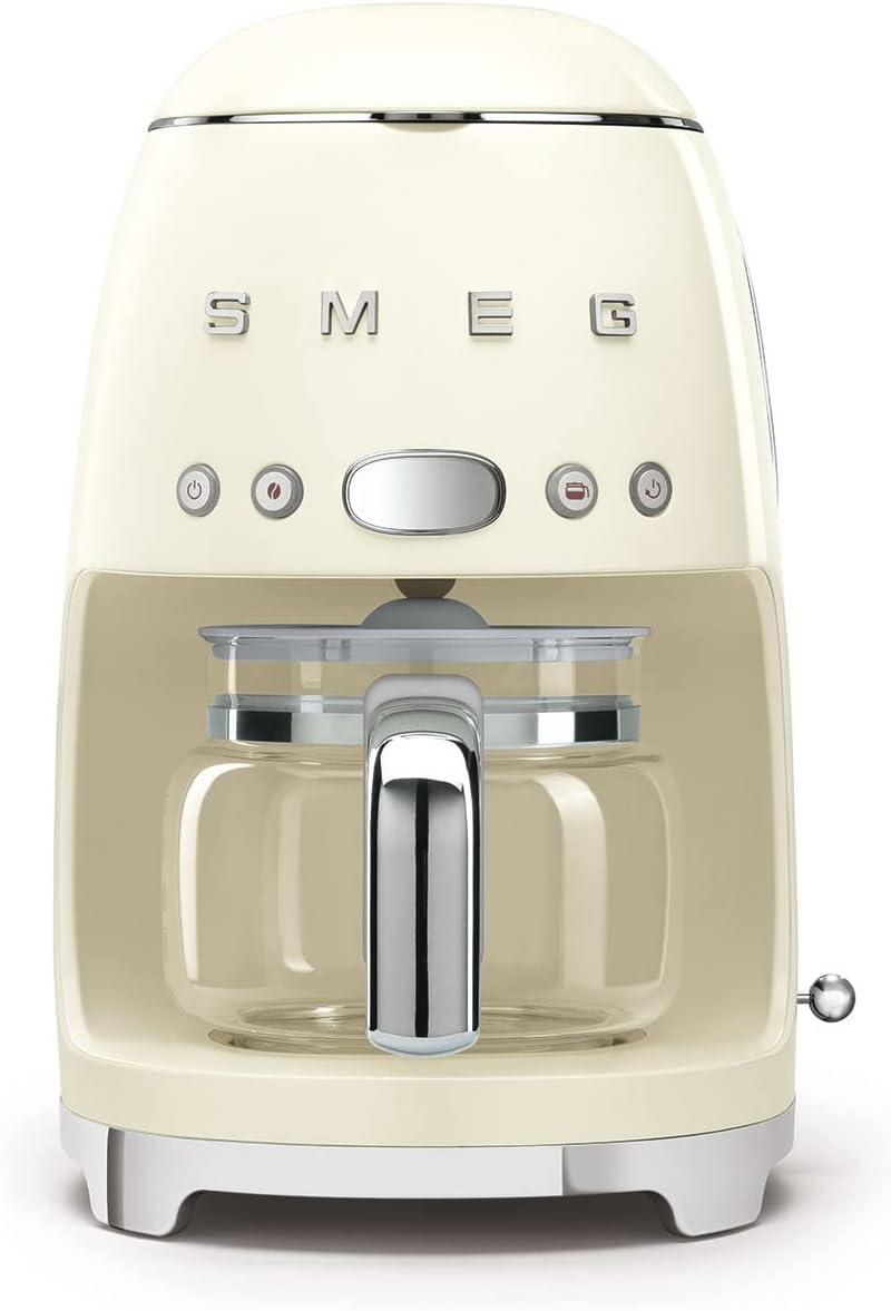51IbaN_Gy5L._AC_SL1300.jpg Drip Coffee Machine 1.4L 1050W 10 Cup Auto-Start Cream - Image 1