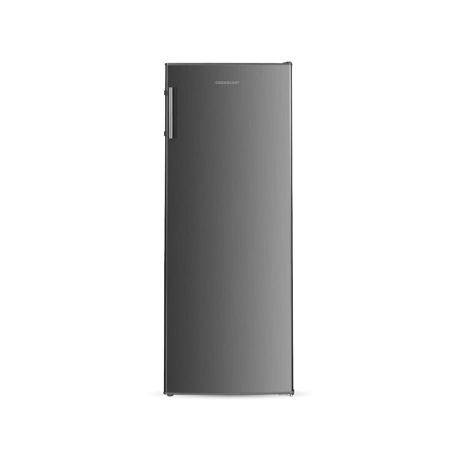 51NqPQ9nhPL._SL1500.jpg Tall Freestanding Larder Fridge 240L 143cm 55cm 5 Shelves Reversible Door Inox - Image 1