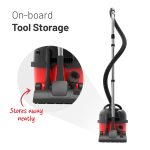 Bagged Cylinder Vacuum 6L 620W Red And Black - Image 4