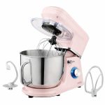 Stand Mixer 1200W 7L Stainless Steel Bowl 6 Speeds Pulse Pink - Image 2