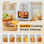 Air Fryer Liners 205 Pcs 8 Inch Disposable Non-Stick Paper For 5-8 Qt Basket - Image 5