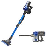 Cordless Stick Vacuum 0.8L 22.2V 150W 2-in-1 Handheld Upright Blue - Image 2