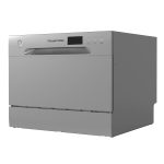 Freestanding Compact Dishwasher 6 Place Settings 6 Programs Silver - Image 10