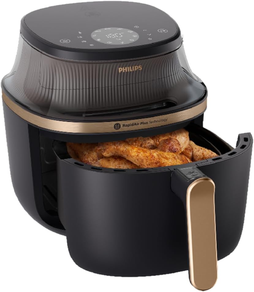 51l7aQNInDL._AC_SL1080.jpg Air Fryer 7.2L 2000W 16-in-1 RapidAir Plus Cooking Window Black - Image 1