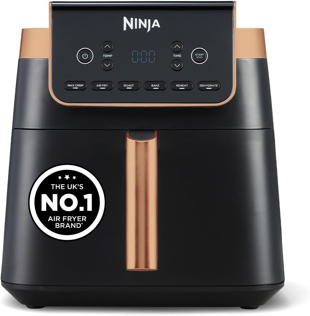 51m9NtwEgnL._AC_SL1400.jpg Air Fryer 6.2L 2000W 6 Functions Black/Copper - Image 1