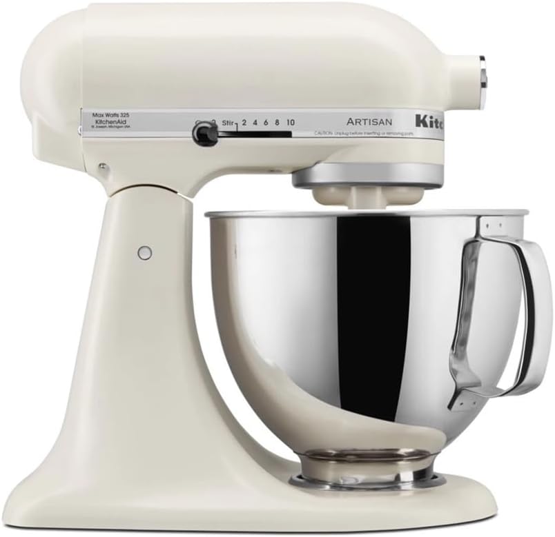 51qALRTwNZL._AC_SL1000.jpg Stand Mixer 4.8L 10 Speed Porcelain White - Image 1