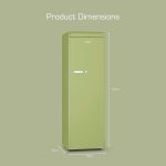 Tall Larder Fridge 337L 5 Shelves Frost Free Green - Image 6