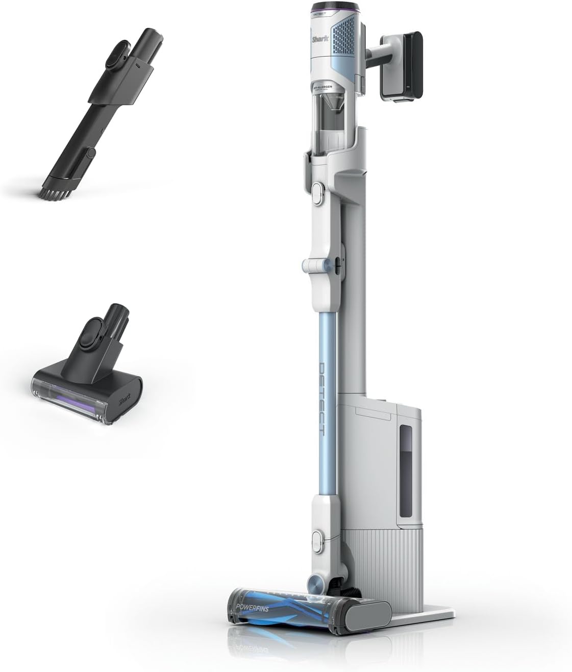 51sXvq-VBrL._AC_SL1400.jpg Cordless Stick Vacuum Cleaner 60 Mins Auto-Empty System Anti Hair Wrap Cloudy Blue - Image 1
