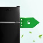 Under Counter Fridge Freezer 87L Double Door Reversible Door Black - Image 8