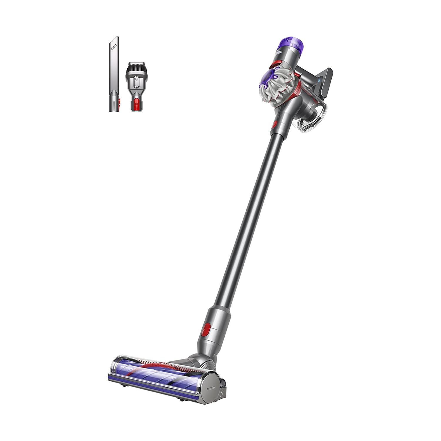 51u1PrfKc2L._SL1500.jpg Cordless Stick Vacuum Cleaner 130 AW 40 Min Runtime Silver/Nickel - Image 1