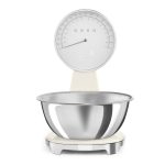 Analog And Digital Kitchen Scale 5Kg 1G Accuracy Stainless Steel Cream
