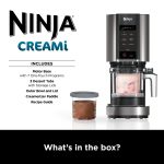 Ice Cream Maker 1.4L 7 Programs Makes Gelato Sorbet Smoothie Bowl Black Silver - Image 3
