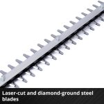 Cordless Hedge Trimmer 55cm 22in Laser-Cut Steel Blades - Image 8