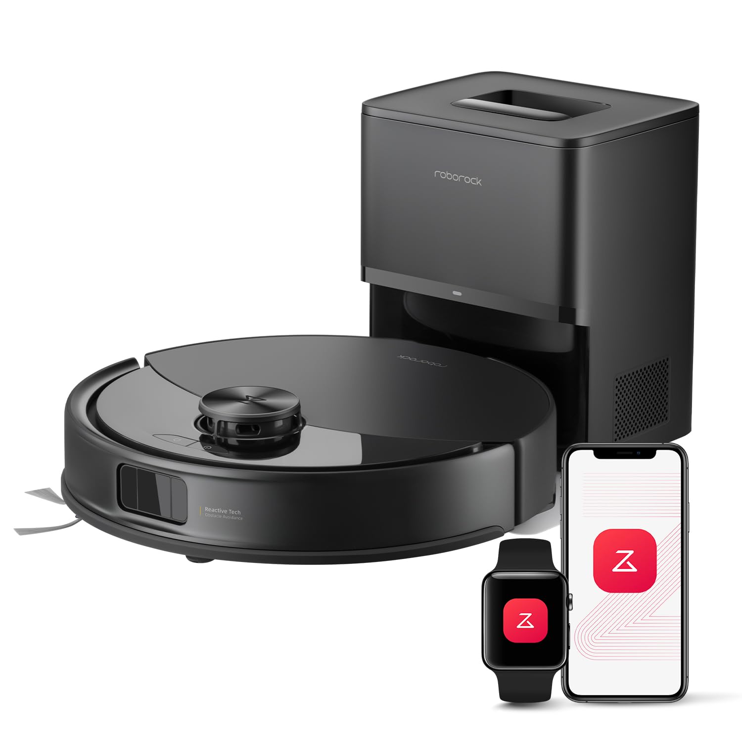612HXVthrQL._SL1500.jpg Robot Vacuum Q10 S5+ Self-Emptying 10000Pa Suction Dual Anti-Tangle Black - Image 1
