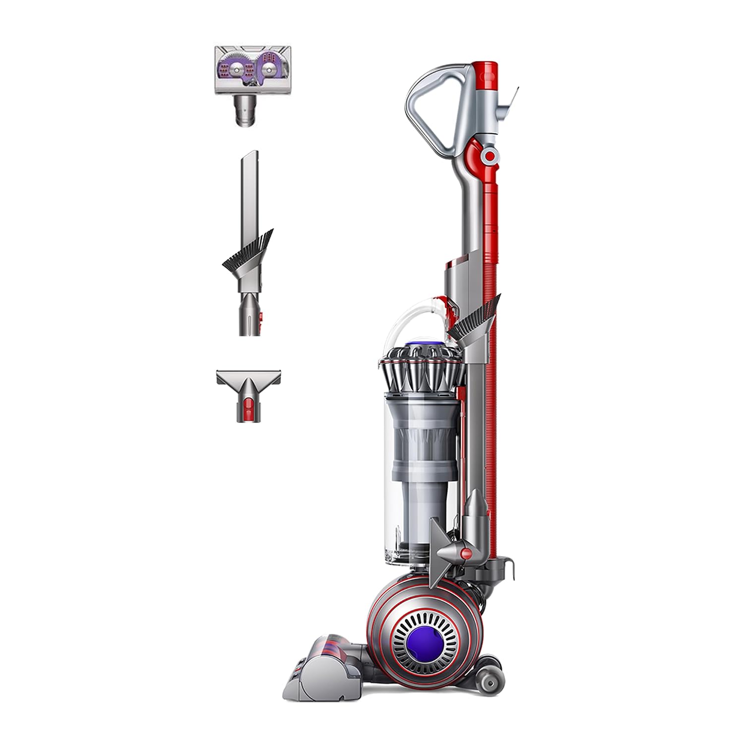 614DEWdU59L._SL1500.jpg Upright Bagless Vacuum Cleaner 700W Self-Detangling Pet Hair Nickel/Silver - Image 1