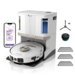 Robot Vacuum And Mop With Self-Emptying Base 60-Day LiDAR Navigation White - Image 3
