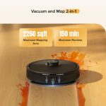 Robot Vacuum And Mop 10000Pa HyperForce Suction Dual Anti-Tangle Black - Image 6