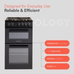 Electric Twin Cavity Cooker 93L 4 Zone Solid Plate Hob Black - Image 6