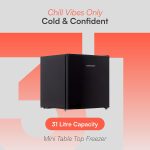 Table Top Freezer 31L Reversible Door Adjustable Thermostat Black - Image 2