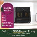 Tri Zone 13.6L Air Fryer Oven 3 Independent Cooking Zones PFAS-Free Black - Image 4