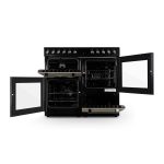 Dual Fuel Range Cooker 100cm Freestanding 7 Burners 2 Ovens Cream - Image 2