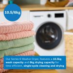 Freestanding Washer Dryer 10.5/6kg 1400rpm AntiStain White - Image 4