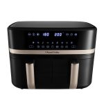 Dual Air Fryer 9L 2800W Dual Basket Touch Control Black - Image 8