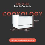 Mini Counter Top Dishwasher 6 Place Settings 7 Cycles White - Image 4